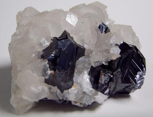 fluorescent CALCITE, SPHALERITE, PYRITE, Trepča Stan Terg Mine (Stari Trg Mine; Trepča Mine; Stan Trg Mine), Trepča complex, Trepča valley, Kosovska Mitrovica, District of Kosovska Mitrovica, Kosovo