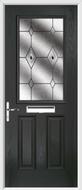 2 Panel 1 Square Composite Door fusion glass