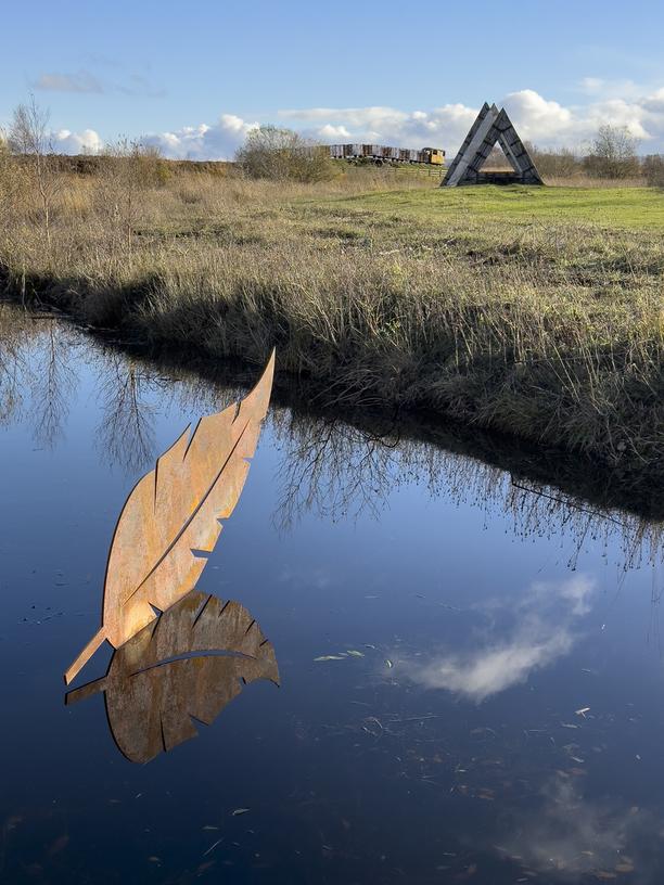 Light as a Feather sculpture by Kevin O'Dwyer