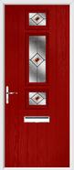 3 Square Strip Composite Door fusion glass