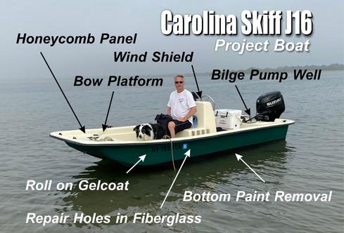Carolina Skiff J16 project boat from www.DIYeasycrafts.com