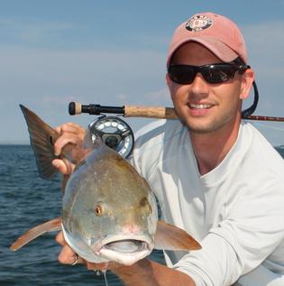 Capt. Chris Newsome fly fishing