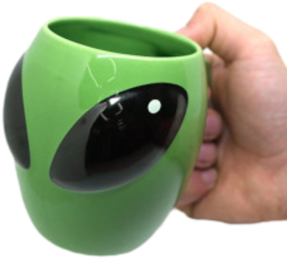 Alien Ceramic Glazed Mug Capacity: 301-400ml