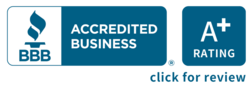 Better Business Bureau A + Accreditation Seal