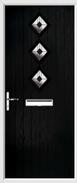 3 Diamond Composite Door art deco glass