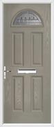 4 Panel 1 Arch Door lignum glass