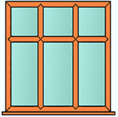 Style 55 oak window