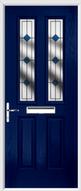 2 Panel 2 Square Composite Door resin lead glass