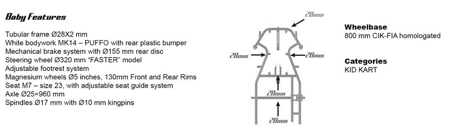 Praga Baby Kart Chassis USA