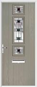 3 Square Strip Door aspen glass