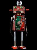 Radon retro robot sculpture art