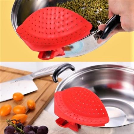 Clip Drainer in Pakistan Colander for Kitchen Pan Pot Bowl Rice Pasta Wash or Prevents Spilling Over
