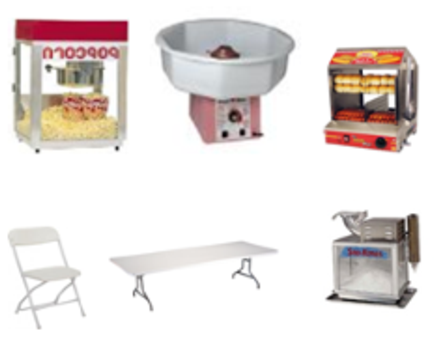 Pop corn snow cone cotton candy hot dog steamer generators