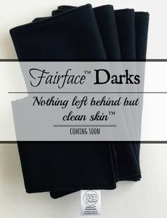 Black soft face cloths sensitive skin