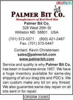 Palmer Bit Company, Bits