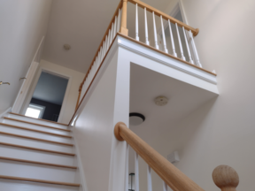 Painted staircase in Attleboro, MA.