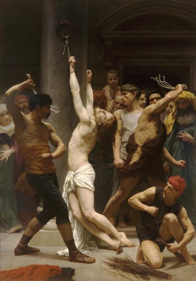 THE SCORGING AT THE PILLAR - WILLIAM BOUGUEREAU