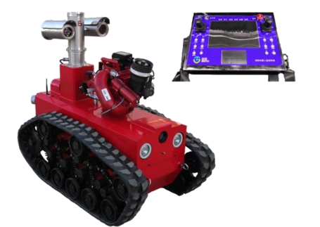 RC remote control tracked fire fighting robot