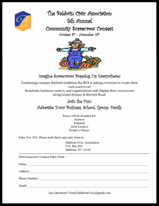 BCA 2016 Scarecrow Contest