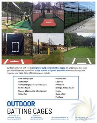 Outdoor Batting Cages 2 Page PDF Flyer