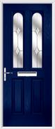 2 Panel 2 Arch Composite Door jewel glass