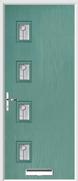 4 Square Composite Door trieste glass