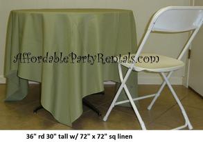 rental table rental chair rental linen