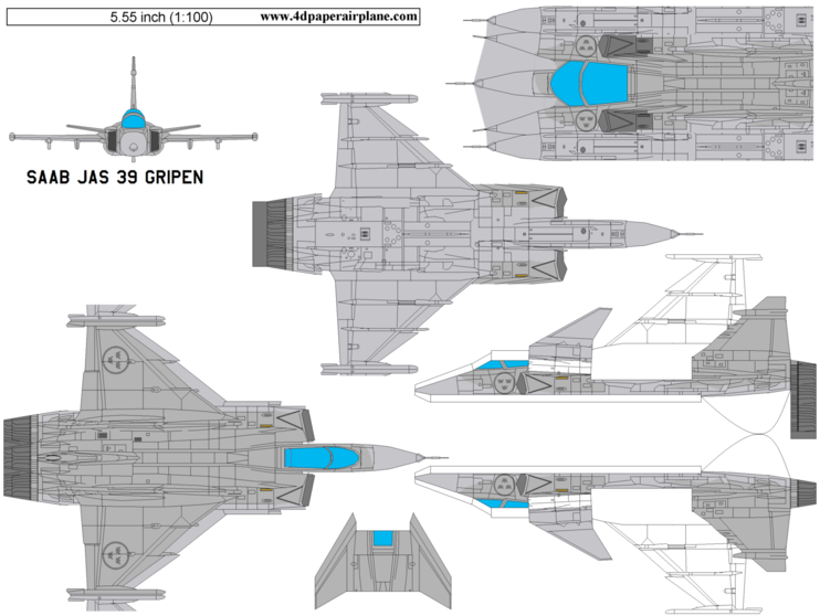paper aircraft template design