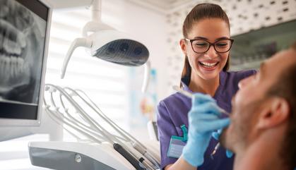Dental Assistant and Patient