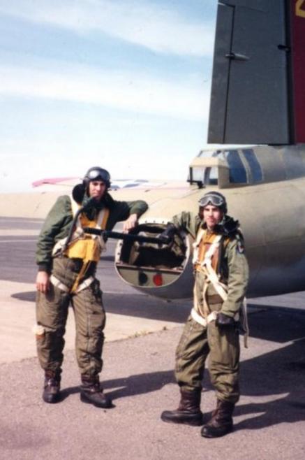 US Army AF bomber crewman in late war flight gear
