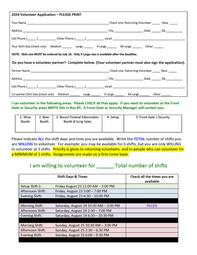 2024 Volunteer Form