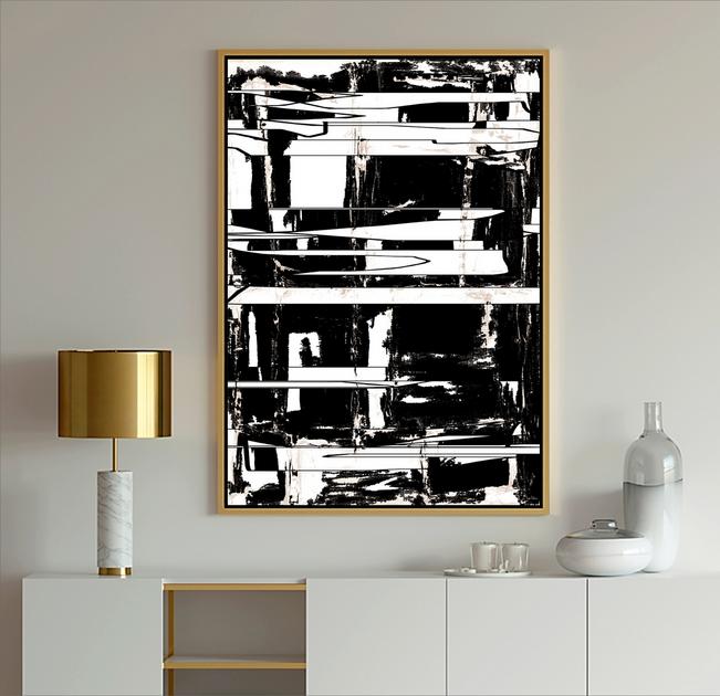 Black and white art, #abstract art