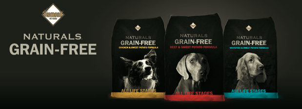 Link Diamond Natural Grain Free dog food, click to see more information