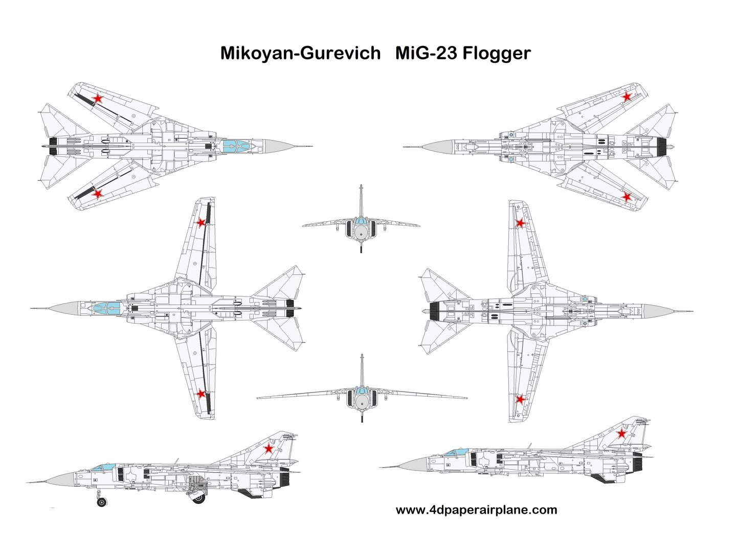 4D paper airplane - Model Kit, Paper Airplane Template, image size:1443x1080