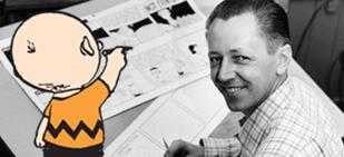 ipi American Cartoonist CHARLES MONROE SCHULZ, 1922-2000. Bio. + Intro., PEANUTS.