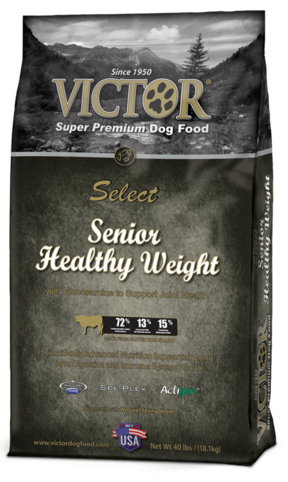 Victor Senior Healthy Weight dog food with Glucosamine for Joint Health