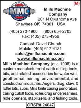 Hole Openers, Mills Machine Company