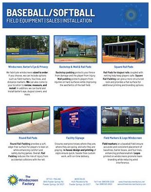 Baseball Softball 2 Page PDF Flyer