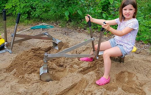 Sandbox store backhoe digger