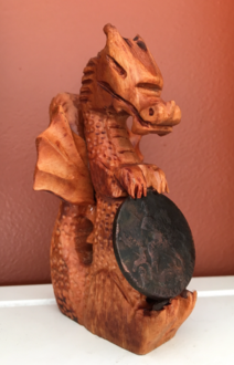 How to carve a Wood Dragon with a dremel grinder