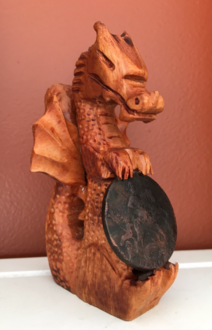 How to easily carve a wood dragon with a dremel tool. FREE step by step instructions. www.DIYeasycrafts.com