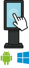 Hire Digital Touch Non-Touch Advertising Information Kiosk Rental Dubai from TECHONRENT.UAE