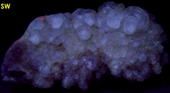 fluorescing FLUORITE, BARYTE - Madoc, Hastings County, Ontario, Canada - ex Octahedron, ex Krause