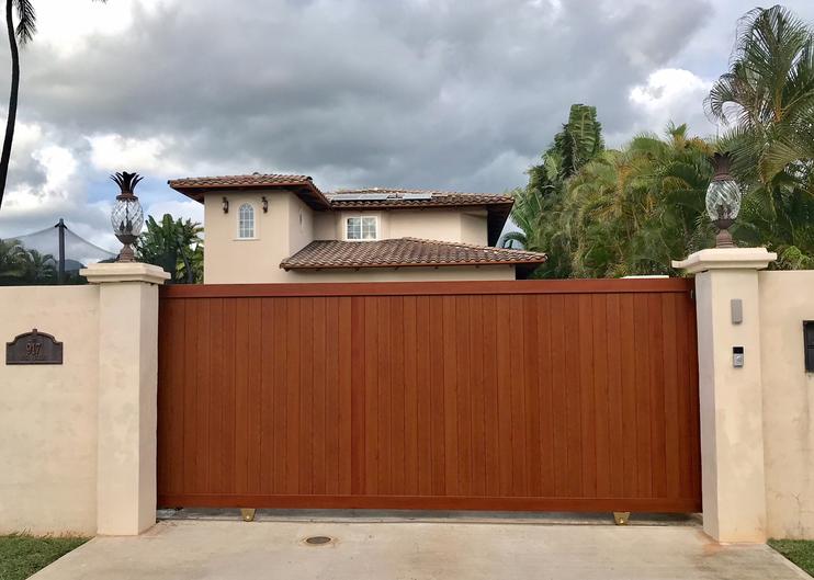 Island Style Gates, Aluminum gates Hawaii, Driveway gate Honolulu, Privacy Gates Oahu, Custom Gates Oahu, Automatic Gates Hawaii