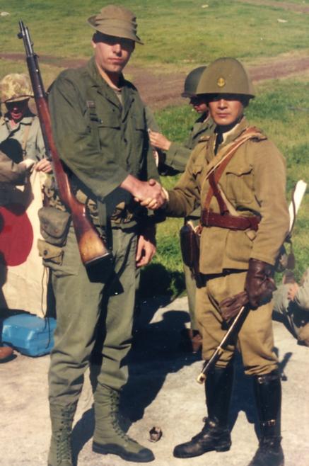 US Army Jungle fighter and Japanese Naval Landing Force officer