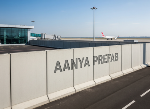 AANYA PREFAB PRECAST WALL AIRPORT