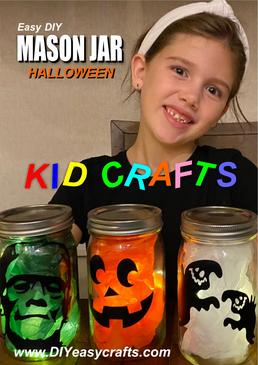 DIY Mason Jar Halloween Kid Crafts