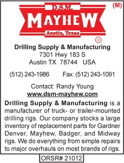 Drilling Supply & Manufacturing, DSM, Truck Mounted Rigs