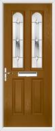 2 Panel 2 Arch Composite Door regal diamond glass