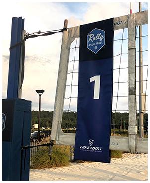 custom volleyball court net numbers